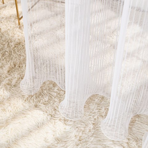 ORENA Firana gotowa na przelotkach, 250x140cm, kolor biały 626607/FGP/001/140250/1