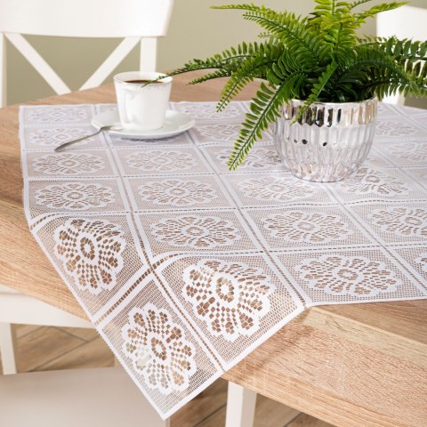Serweta żakardowa gotowa, 80x80cm, kolor biały 503212/KSZ/001/080080/1