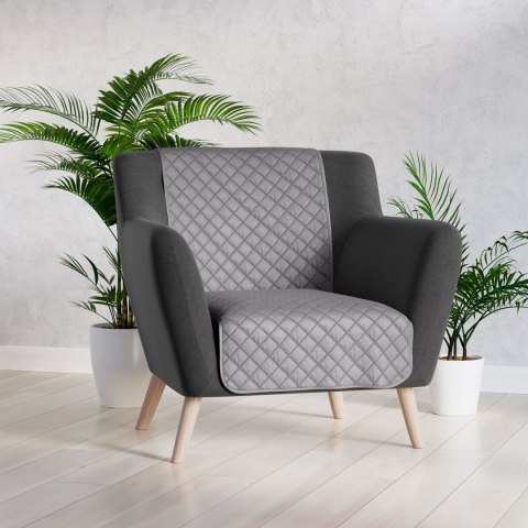 VELVI Narzuta dekoracyjna, rozmiar 70x160cm, kolor 005 jasny szary VELVI0/NAP/005/070160/1