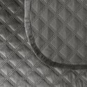 VELVI Narzuta dekoracyjna, rozmiar 70x160cm, kolor 006 ciemny szary/antracytowy VELVI0/NAP/006/070160/1