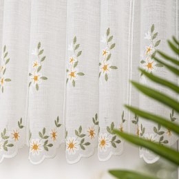 Zazdrostka haftowana w kwiaty, wys. 90 cm, kolor 010 jasny kremowy 224338/684/010/000090/1