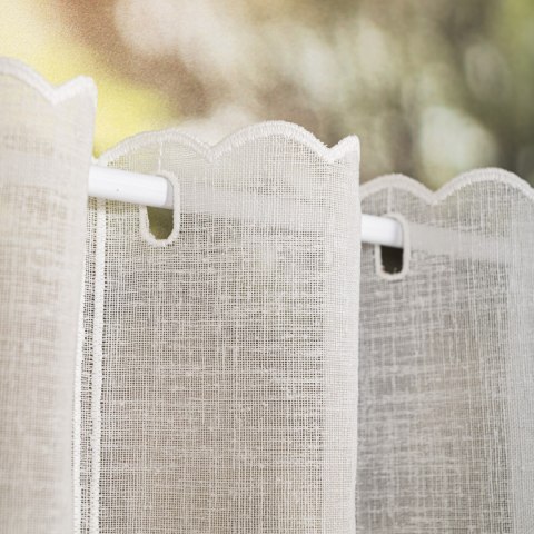 Zazdrostka haftowana w kwiaty, wys. 90 cm, kolor 010 jasny kremowy 224338/684/010/000090/1