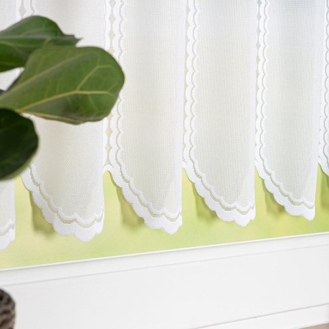 Zazdrostka żakardowa panelowa, wys. 60cm, kolor 011 biały 023429/000/011/000060/1