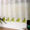 Zazdrostka żakardowa ze wzorem po całości, wys. 60cm, kolor biały 362770/000/001/000060/1