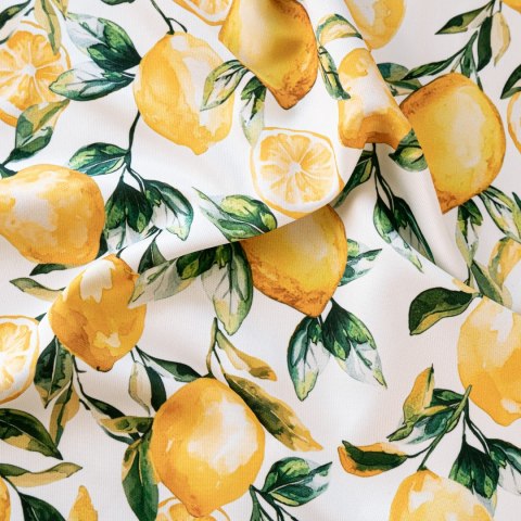 CYTRYNY Tkanina dekoracyjna typu MILAS, szer. 150cm, kolor biały D00325/MIL/001/150000/1