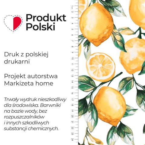 CYTRYNY Tkanina dekoracyjna typu MILAS, szer. 150cm, kolor biały D00325/MIL/001/150000/1