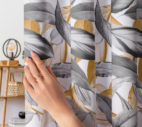 PERUGA Tkanina dekoracyjna typu MILAS, szer. 150cm, kolor 008 musztardowy D00008/MIL/008/150000/1