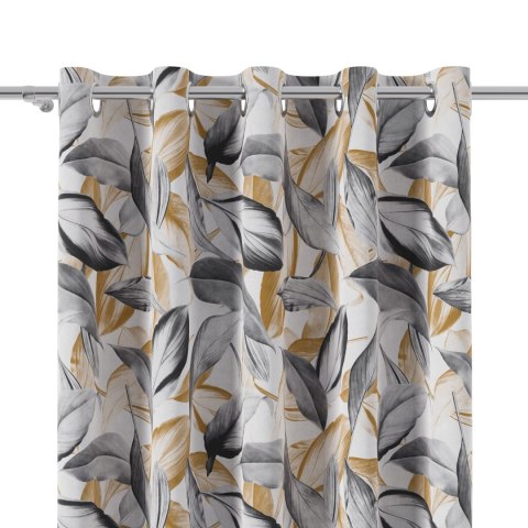 PERUGA Tkanina dekoracyjna typu MILAS, szer. 150cm, kolor 008 musztardowy D00008/MIL/008/150000/1